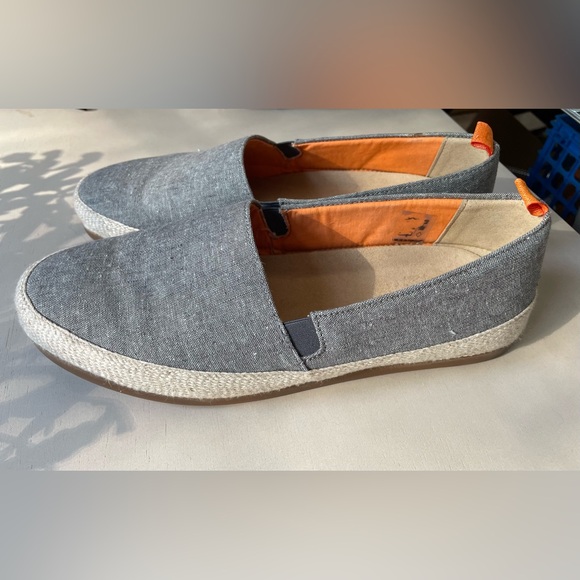 Men's SZ 8 MULO Gray Linen Espadrilles - Picture 6 of 7